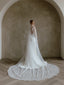 Chic Bridals Wedding Dresses Cathedral Plain Veil with Organza Trim Plain Veil with Organza Trim by Chic Bridals Wedding Gowns